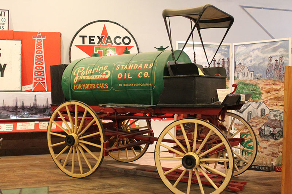Horse drawn fuel wagon