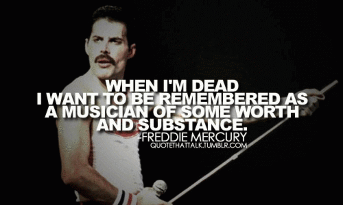 Freddie Mercury on his music.