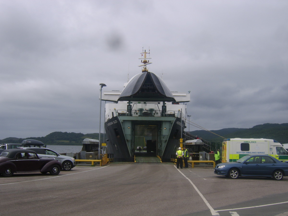 Hebridean Isles ferry is ready for boarding at Kennacraig