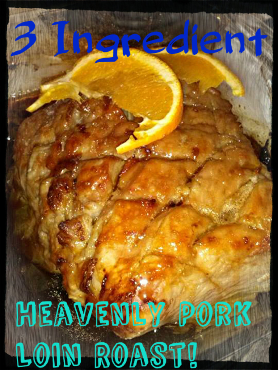 Simple, Mouthwatering Orange & Brown Sugar Glazed Pork Loin Roast: Only 3 Ingredients!