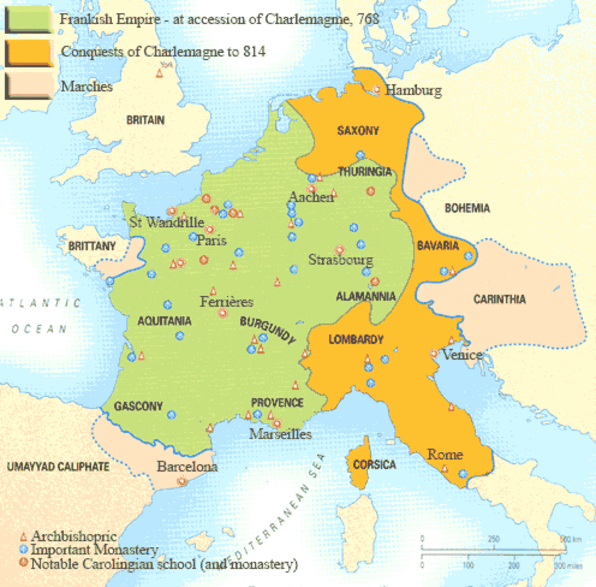 THE HOLY ROMAN EMPIRE OF CHARLEMAGNE