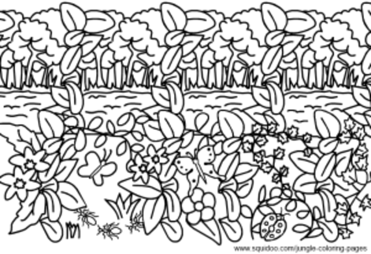 coloring pages jungle theme