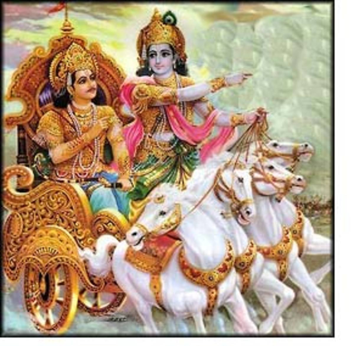 Krishna and Arjuna 