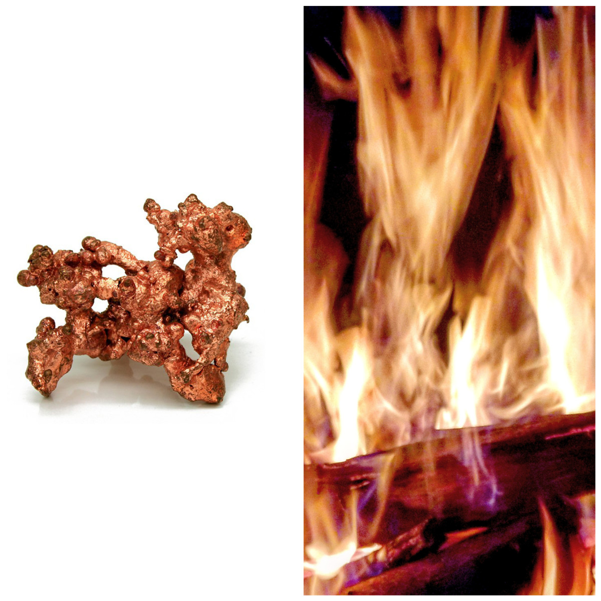 Copper and fire are symbols of Judgment