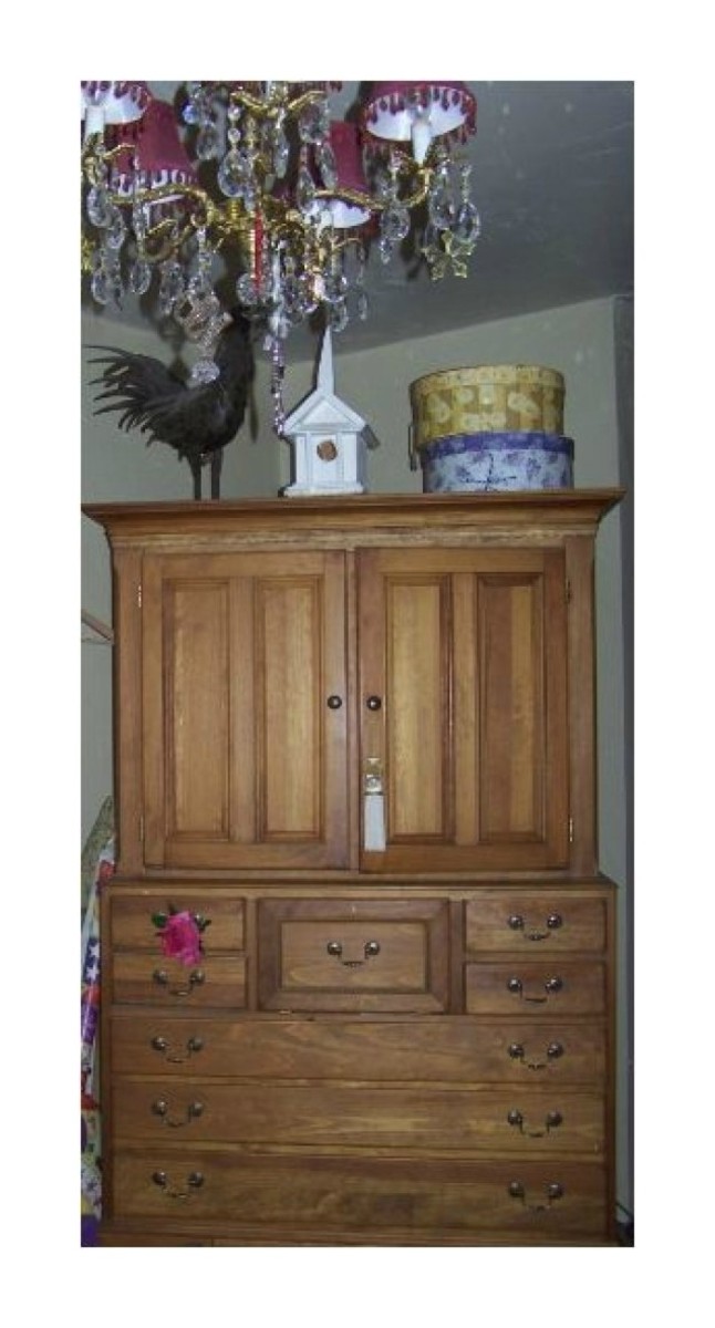 What To Do With An Old Armoire or TV Cabinet. Repurpose.