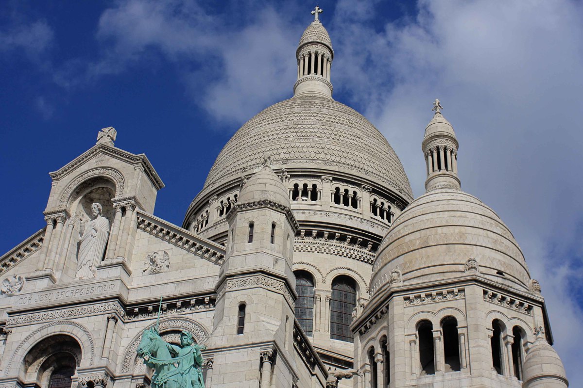 The domes and turrets of Sacré-Coeur