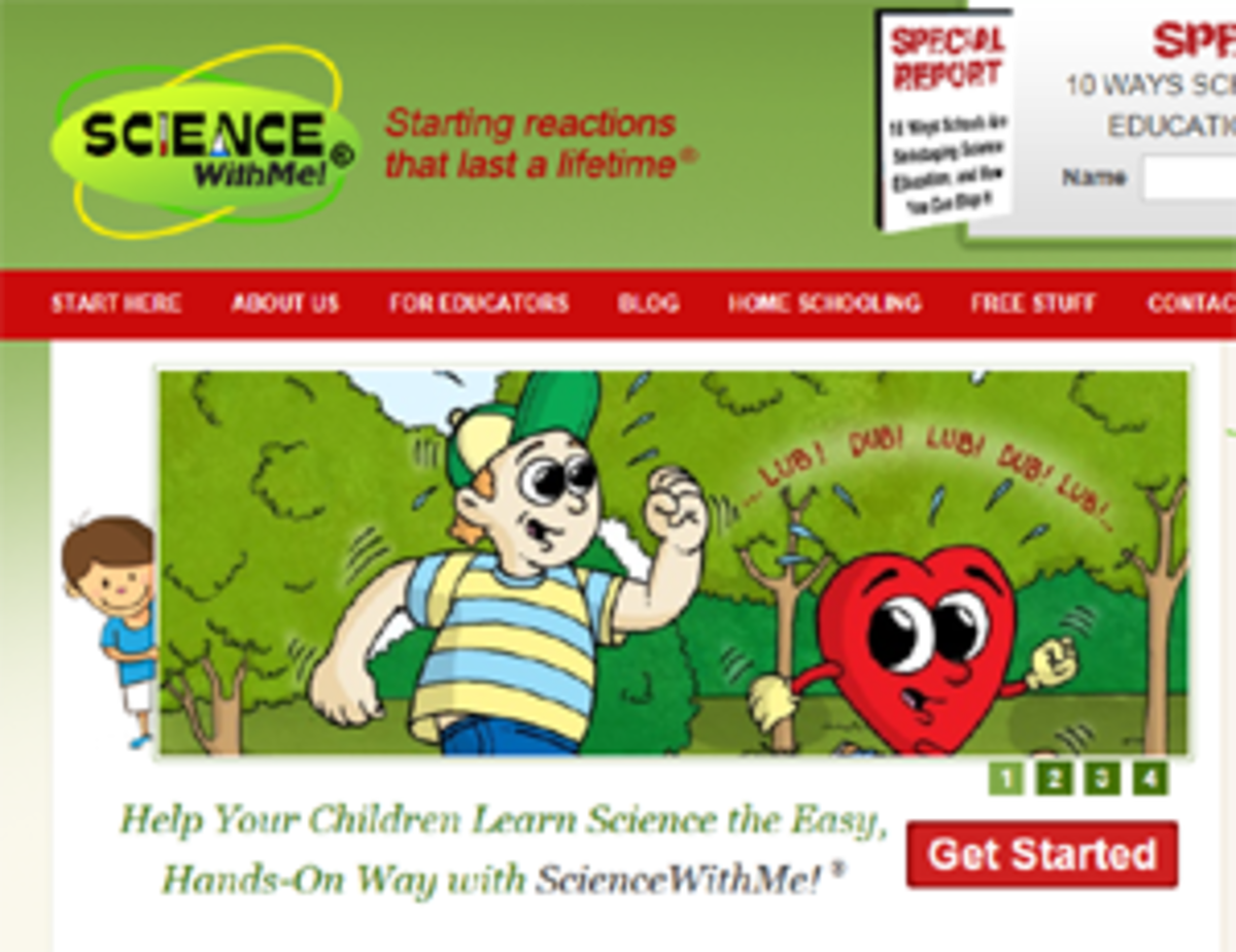 Science With Me is a science website for preschool and elementary age kids