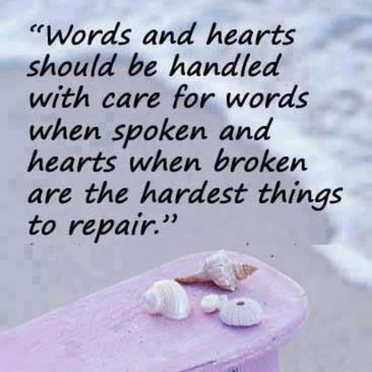 Quotes about hurtful words from someone you love