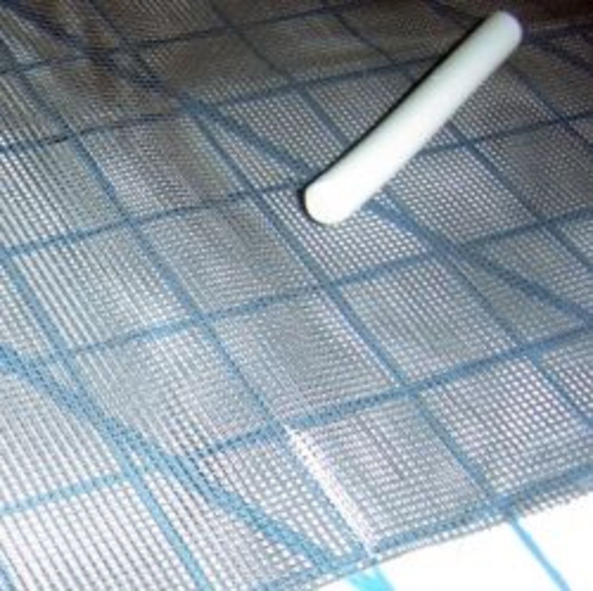 Marking Window Screen for Sewing