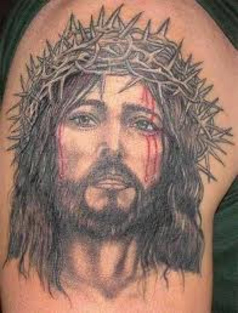 sick jesus tattoo