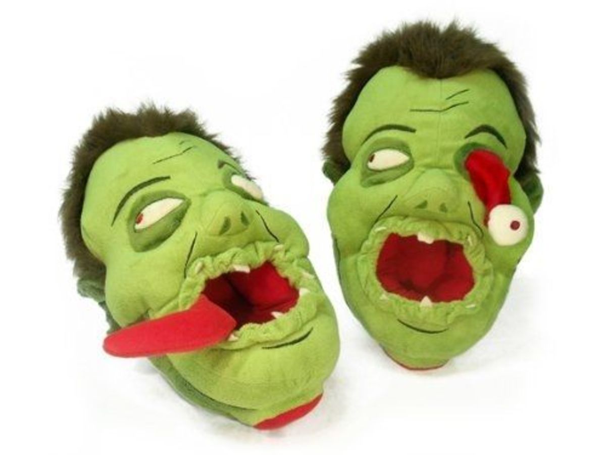 Toy Vault Zombies Afoot Plush Slippers