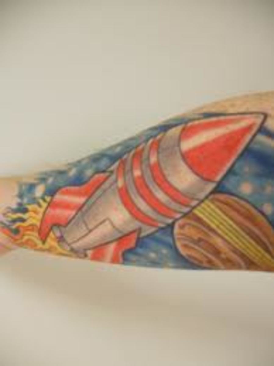 Rocket Tattoos And Meanings-Rocket Tattoo Designs, Pictures, And Ideas