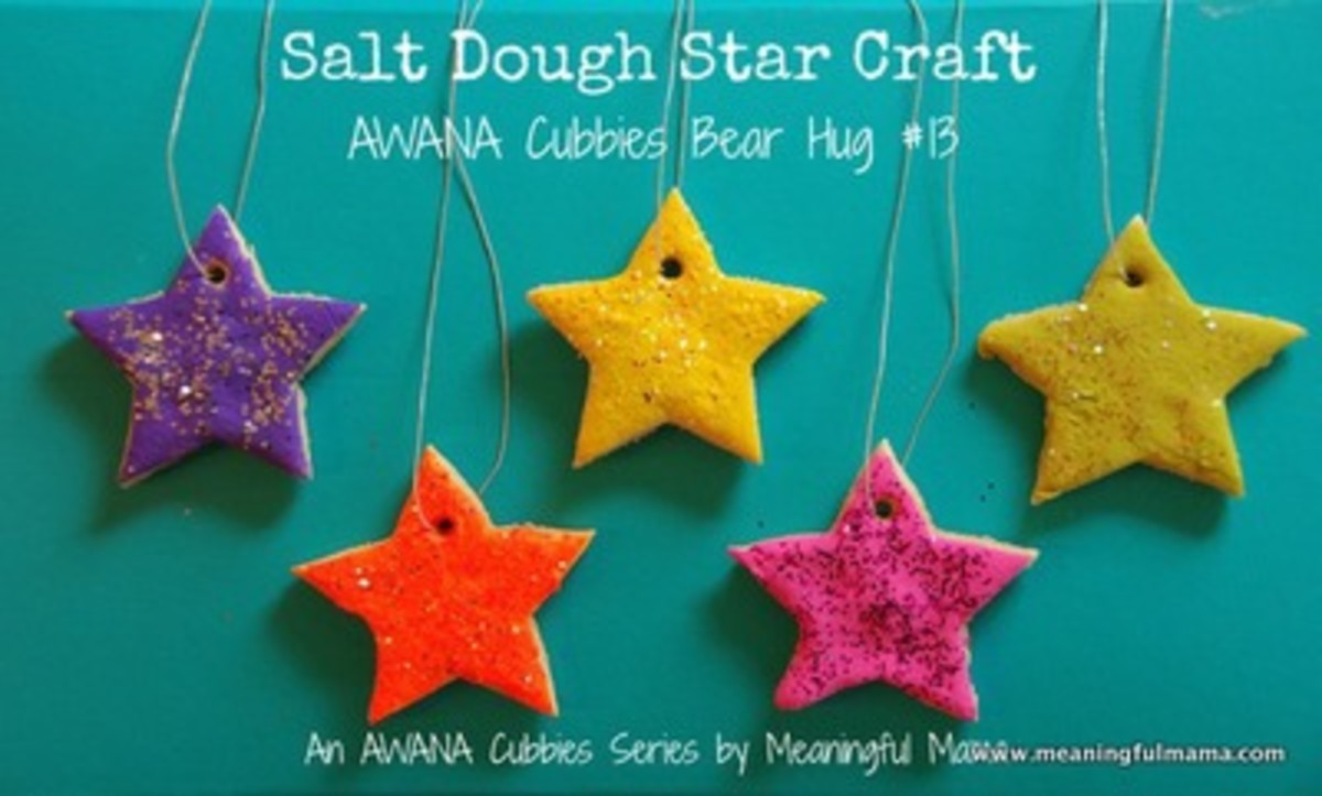 Salt Dough Star Ornaments