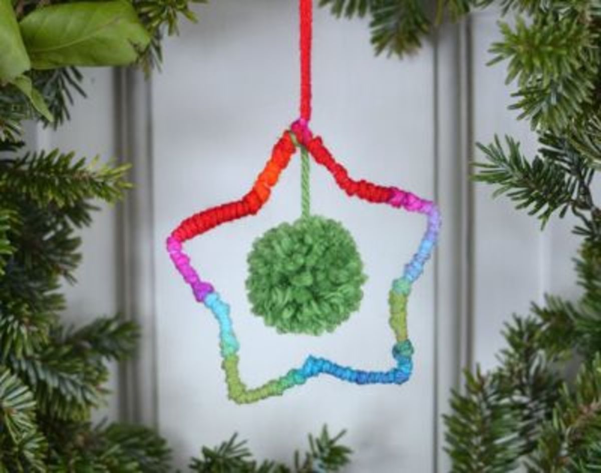 Yarn Star Ornament