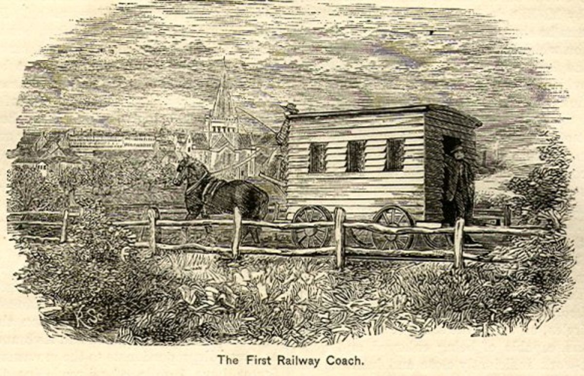 Horse-drawn railway
