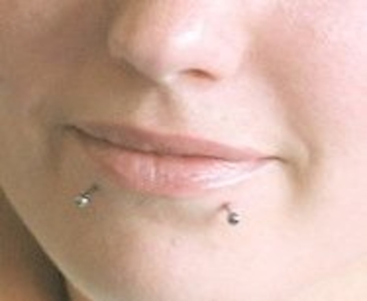 Snake bite piercing is a form of lower lip piercing