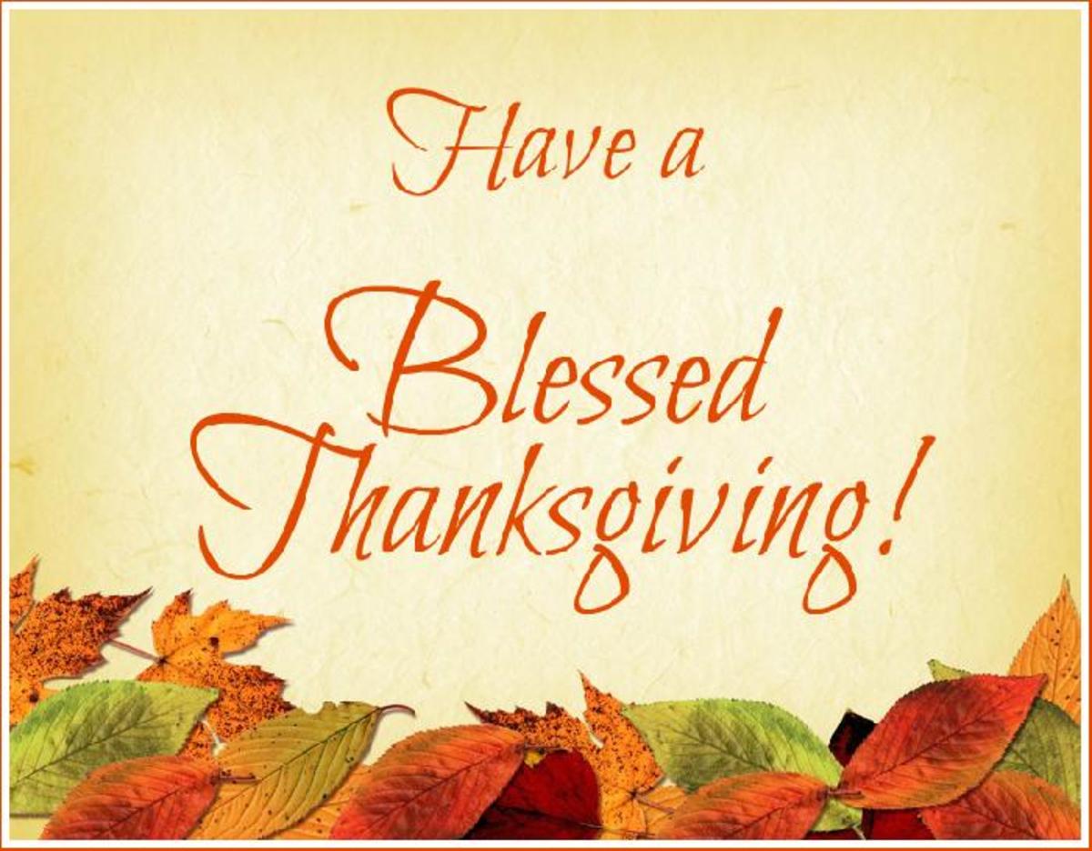 Have a Blessed Thanksgiving!