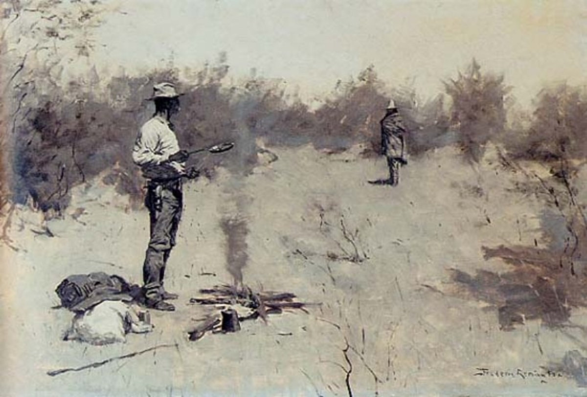 Drawing by Frederic Remington