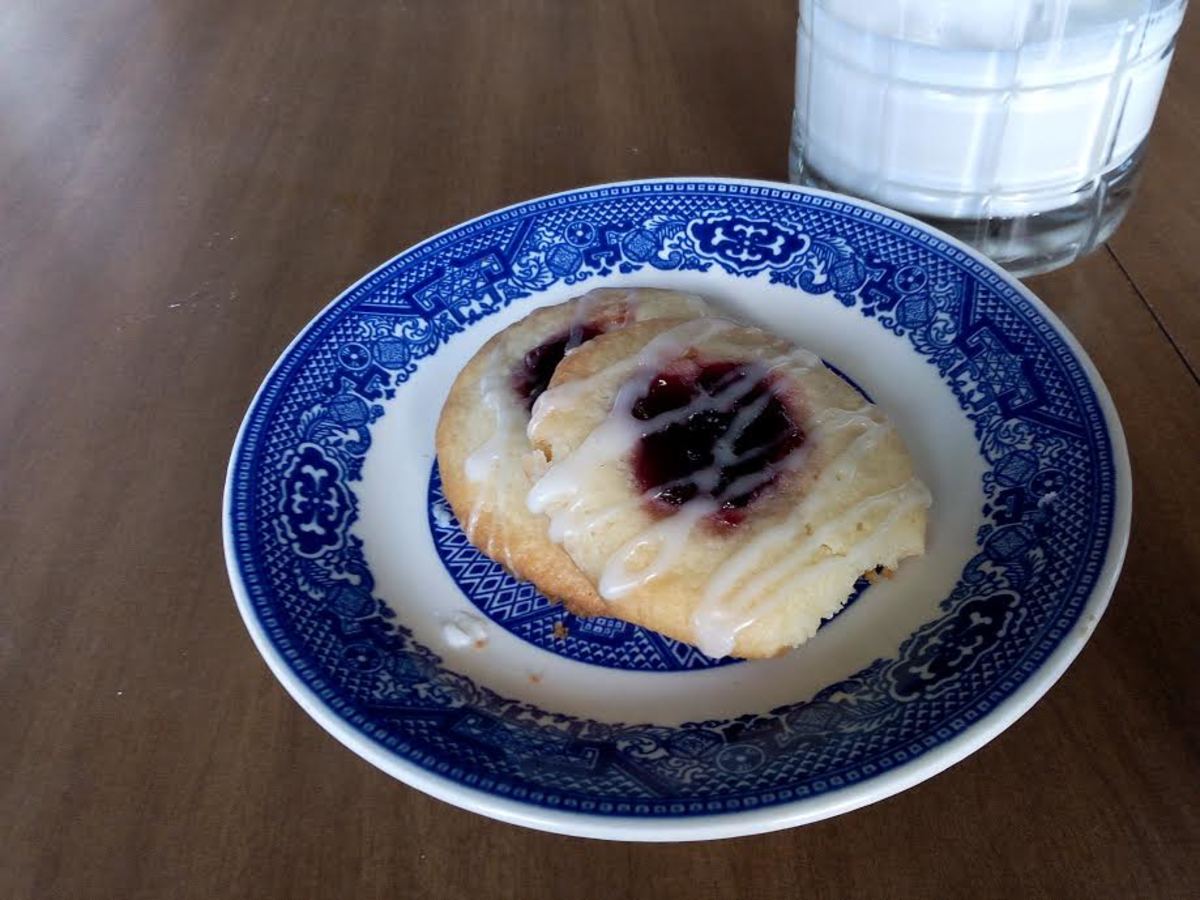 Be sure to let your kid help you make these jam thumbprints. Squishing your thumb in the middle of the cookies to make a hole for the jelly is the best part.
