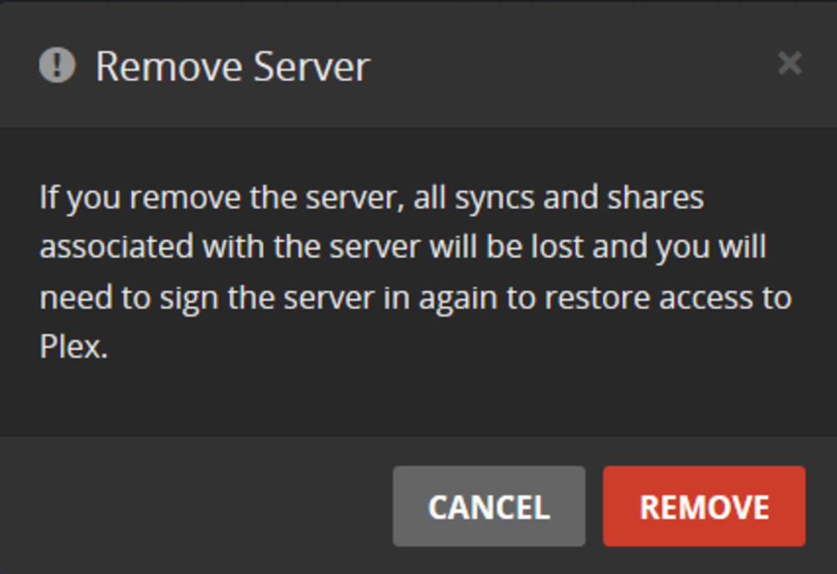 Remove server