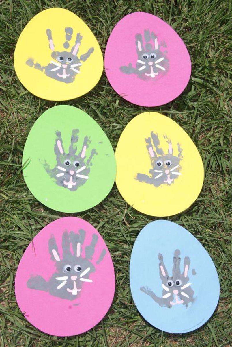 Easter Bunny Handprint Tutorial | Easy Easter Crafts for Kids to Make
