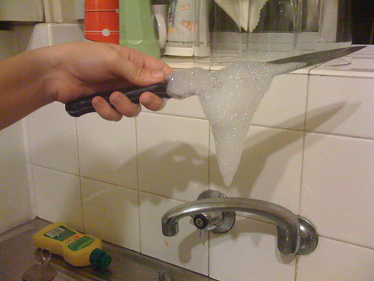 Hand Washing the Knife (Photo courtesy by nim.ross from Flickr)