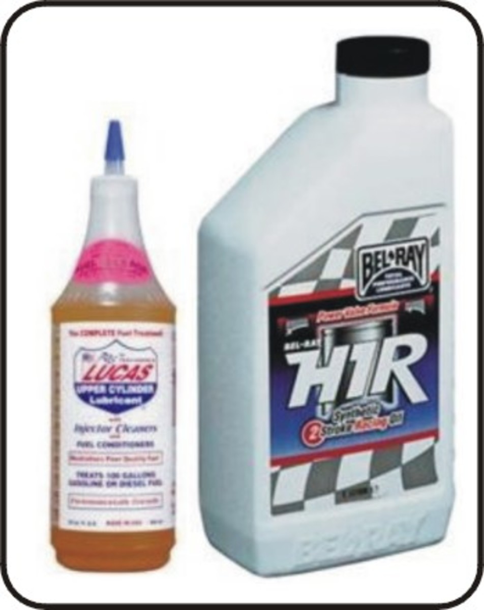 Upper Cylinder Lubricant and Synthetic Two Stroke Racing Oil