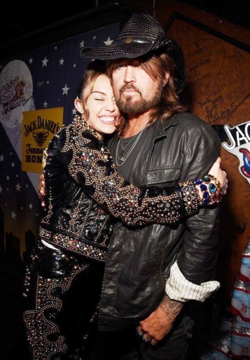 Miley and Billy Ray