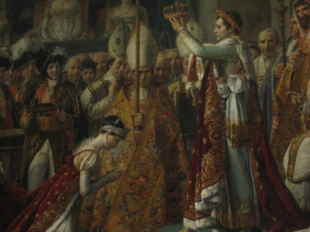 Napoleon crowns Josephine.