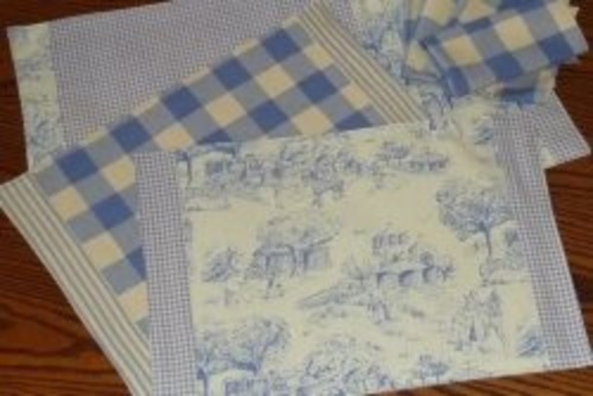 Reuse or Recycle Old Clothes to Make a Placemat