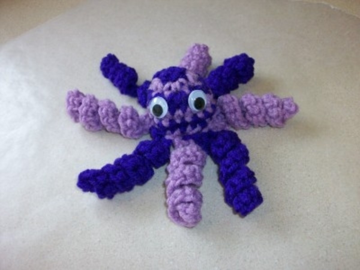 Purple and Lavender Baby Octopus