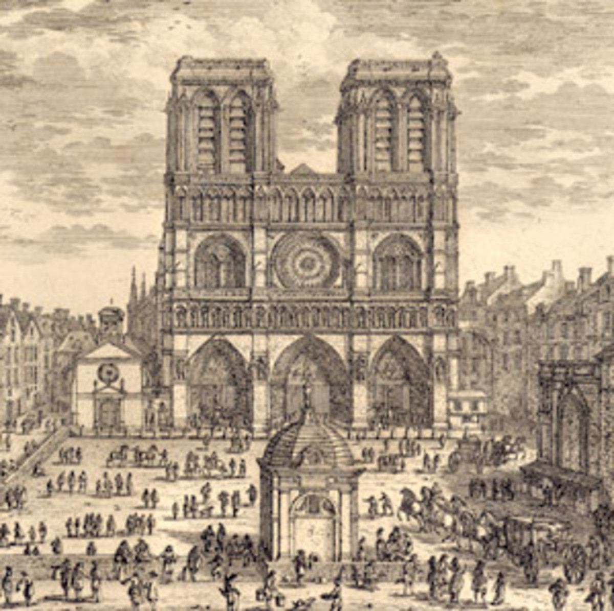 Париж 15 век собор Парижской Богоматери
