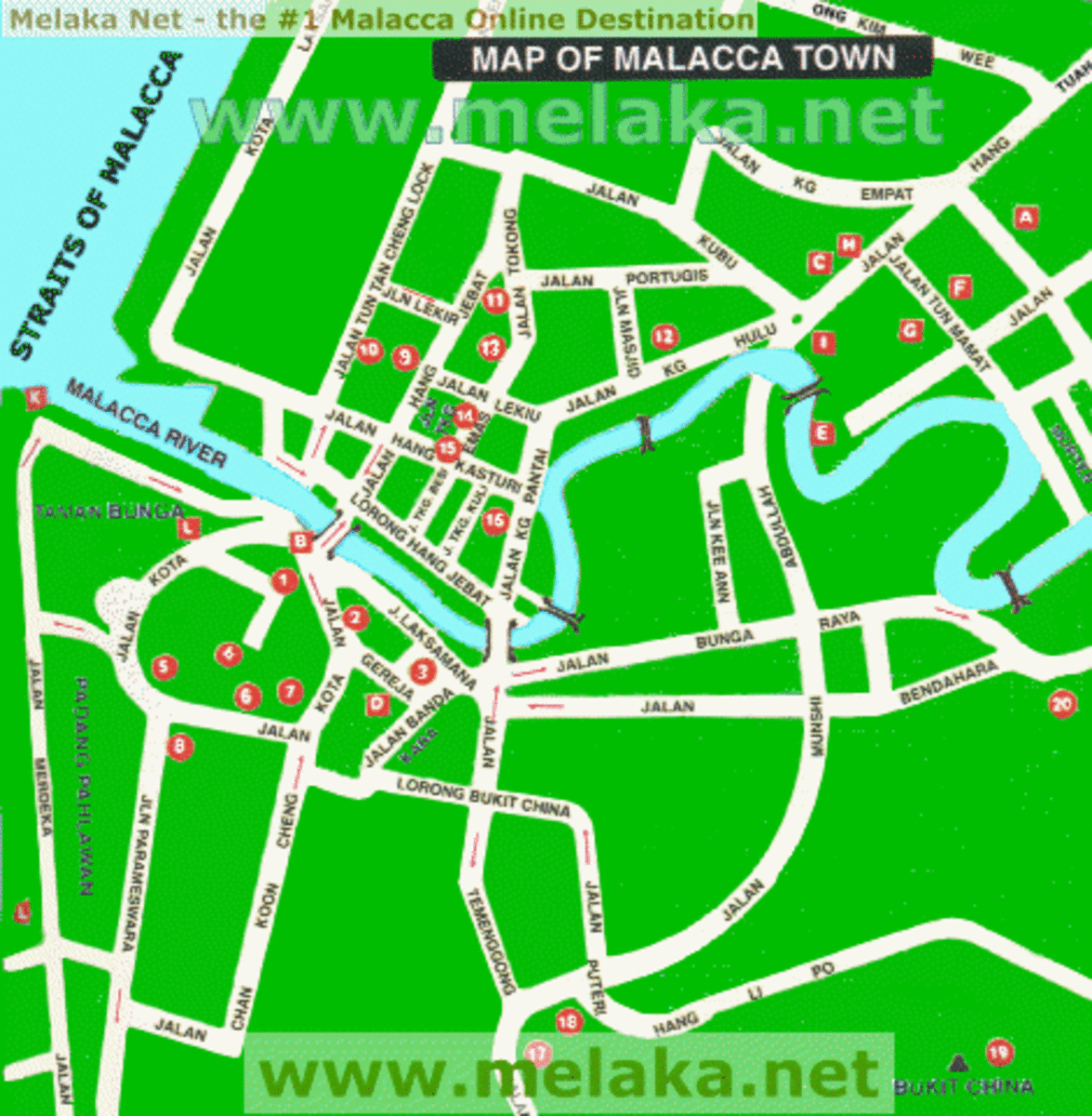 Melaka-map