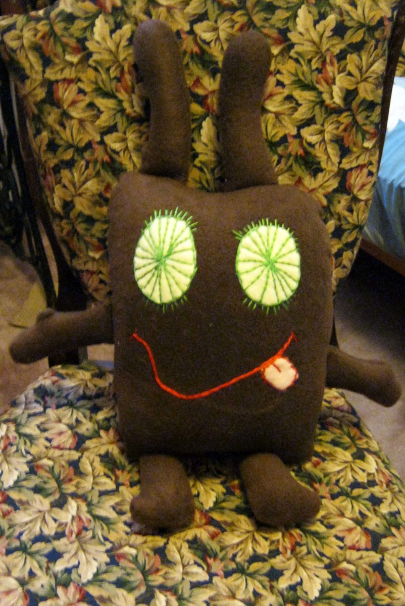 Home made stuffed monster