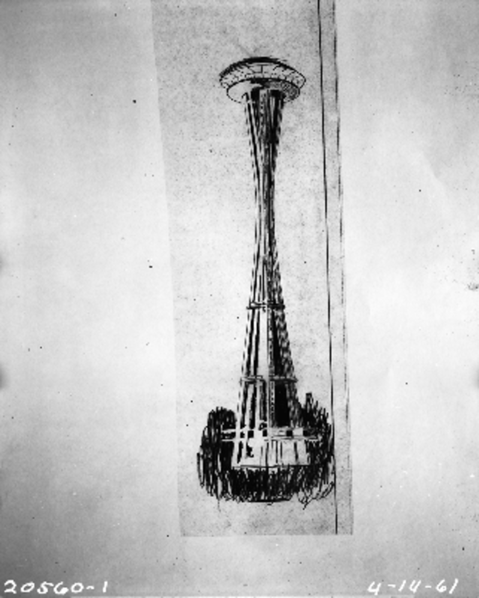 Prototype Drawing  of the Space Needle