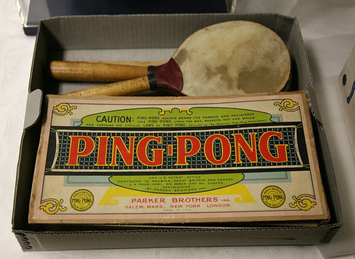 Parker Brothers Ping Pong game. source: Wikipedia - Ping Pong and Table Tennis Difference, History, Fun Facts