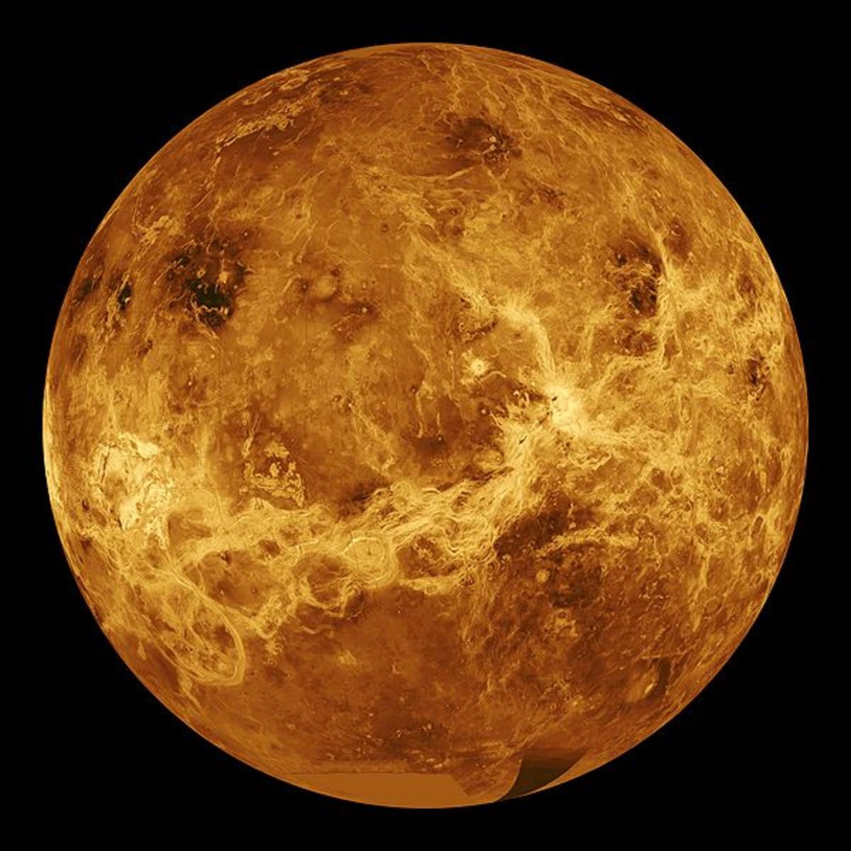 This is the true Venus, looking like an orb  of fire and  not the "pearl" as she is seen though the telescope.