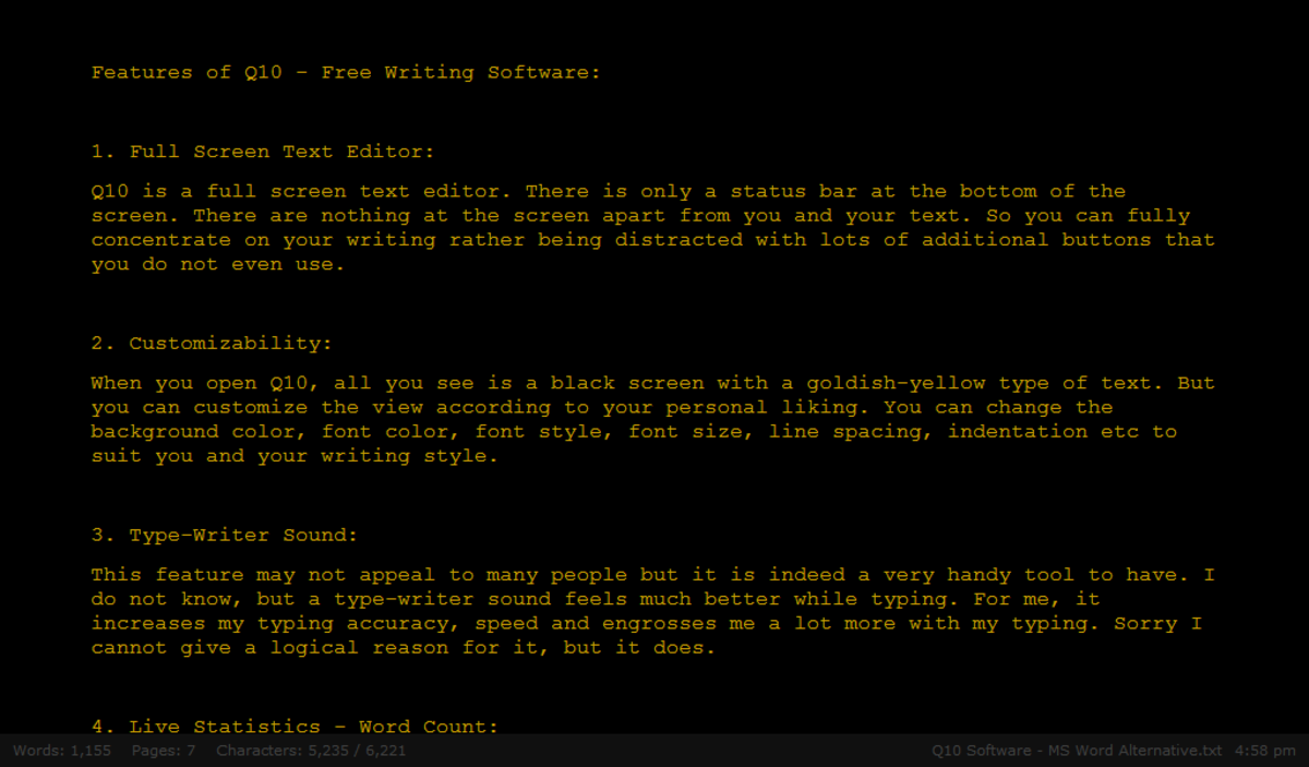 free writing software q