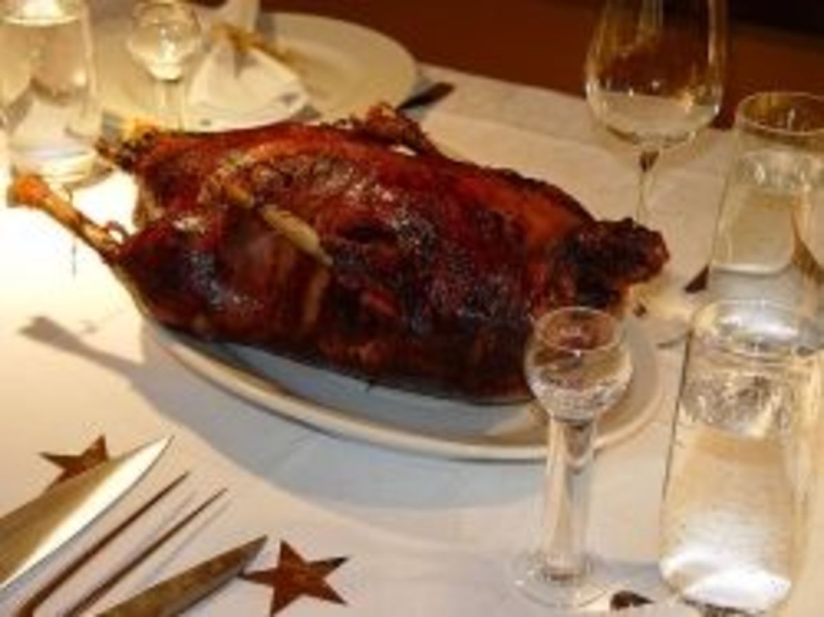 A traditional roast goose for Michaelmas