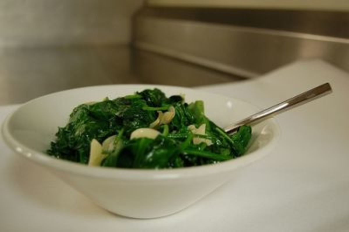 Lebanese Wilted Spinach