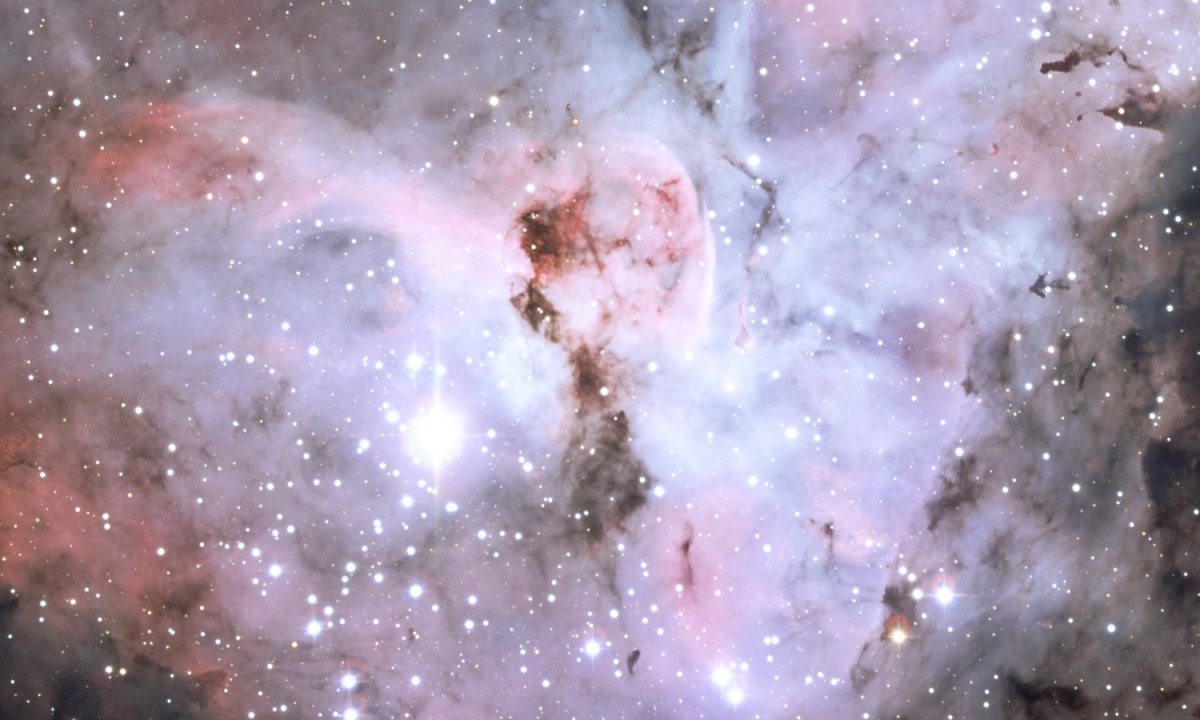 The Keyhole Nebula shown here is part of the Carina Nebula.