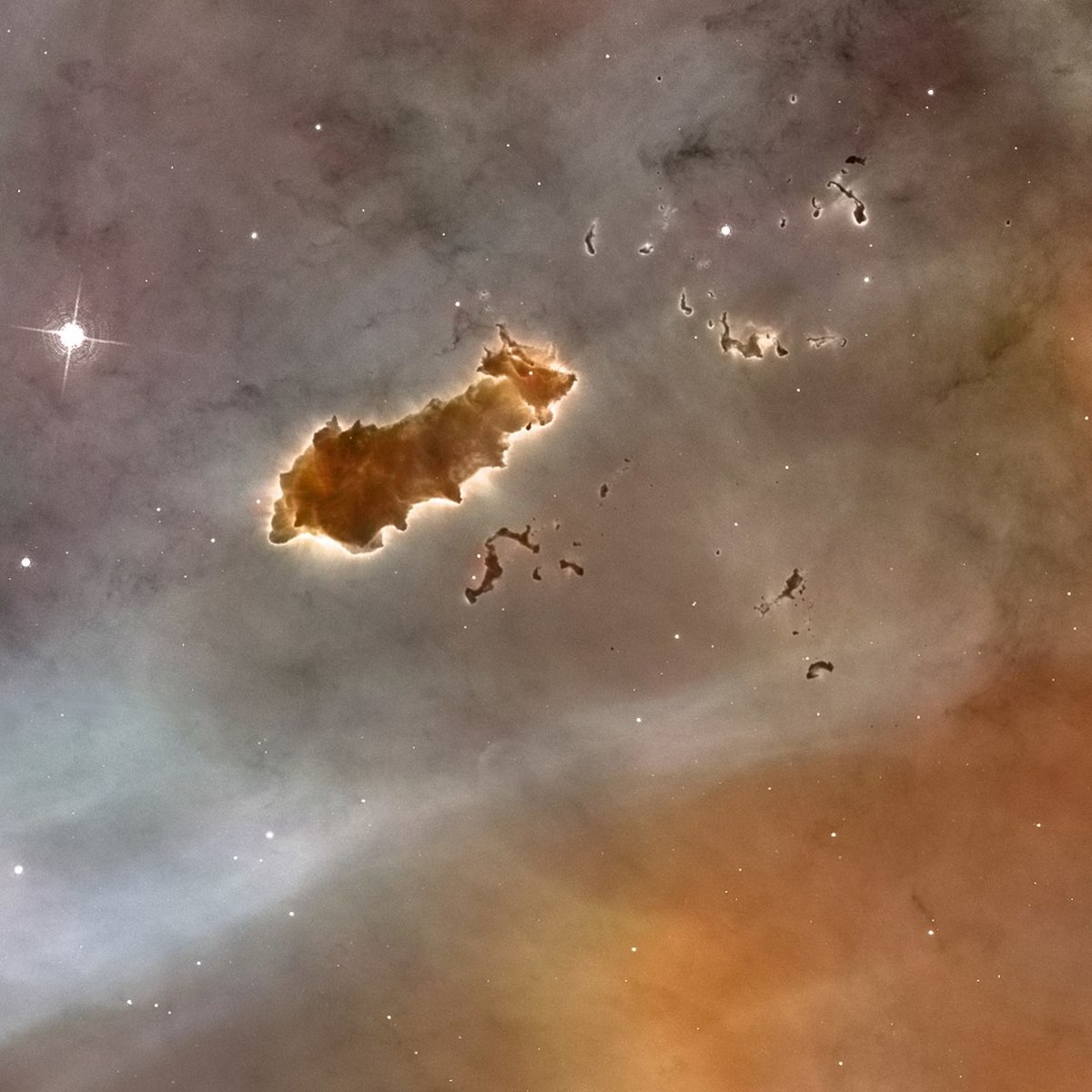 "The Caterpillar" is part of the Carina Nebula.
