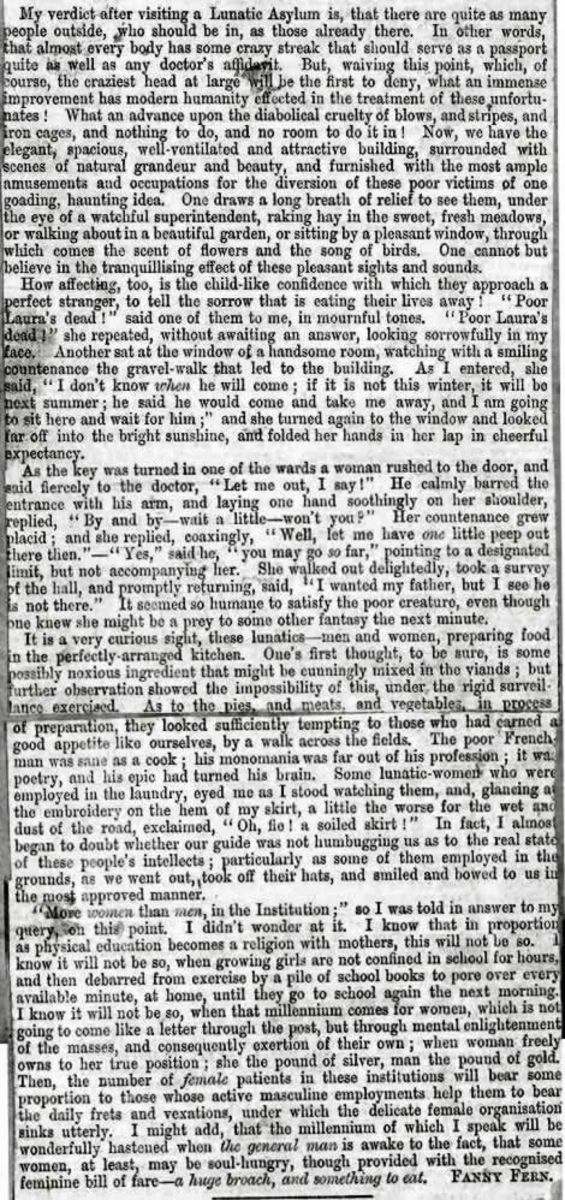 Fanny Fern 1811-1872: Famous American 19th Century Woman Newspaper ...