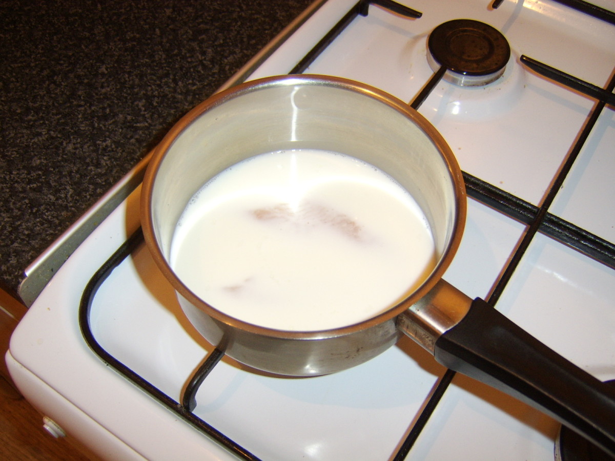 Basa fillet is poached in milk