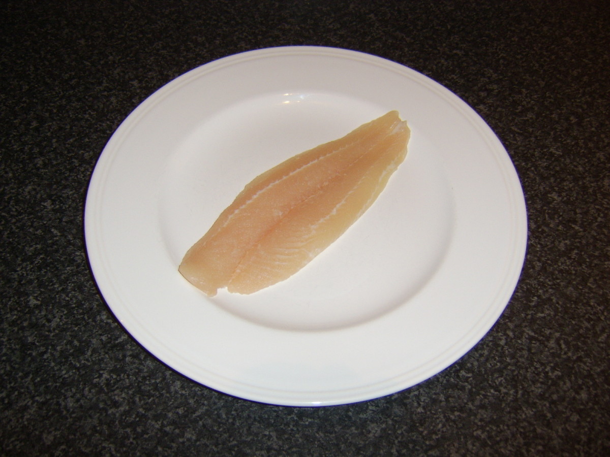 A fresh basa fillet ready to be cooked
