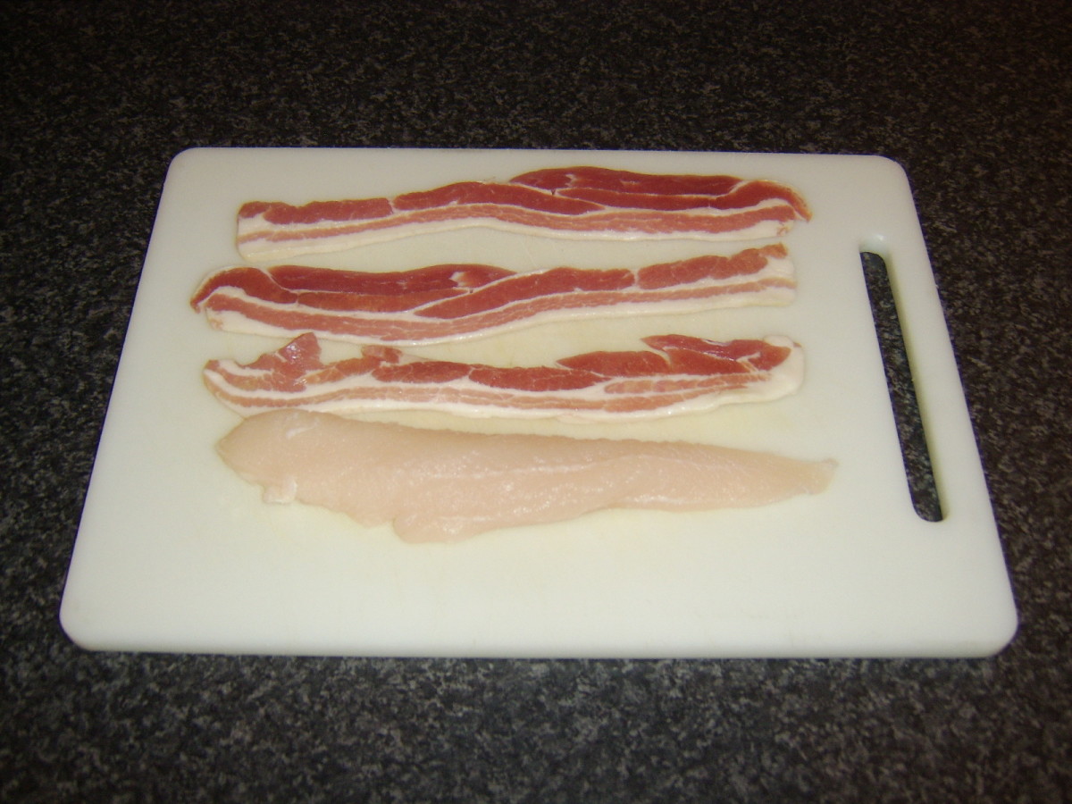 Basa fillet and bacon