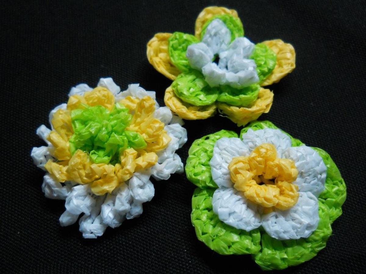 3D 3-Layer Crochet Flowers