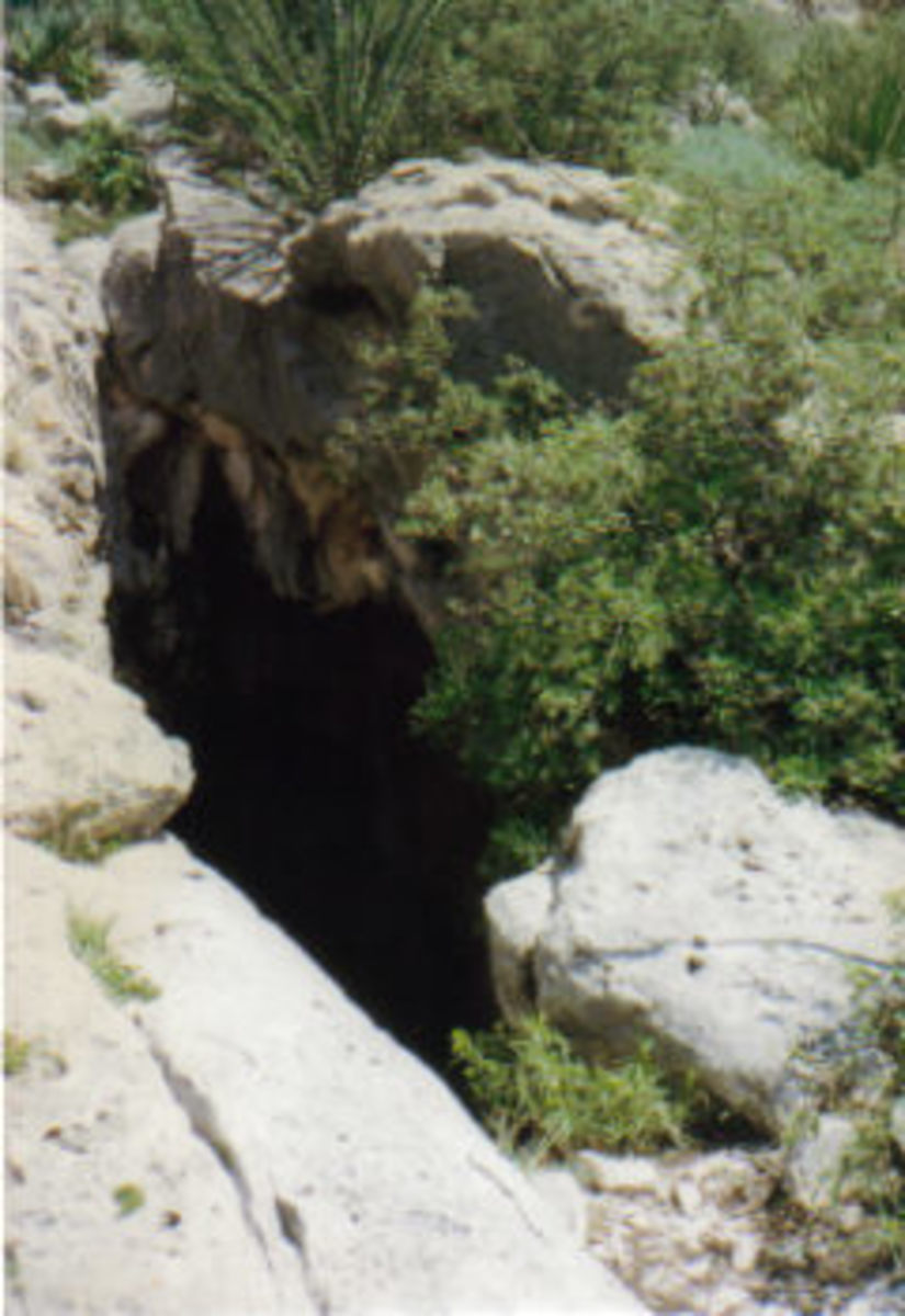 Helen's Cave entrance.