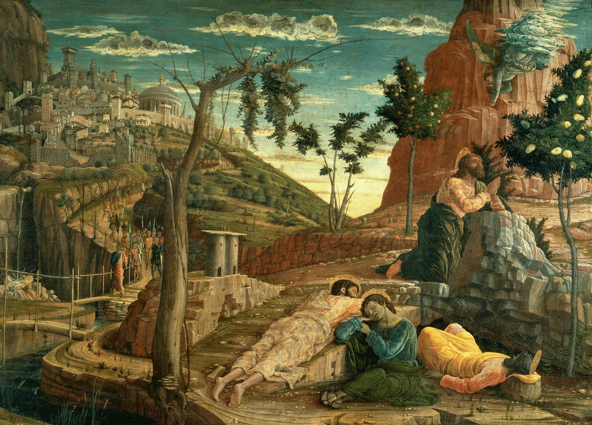 "THE GARDEN OF GETHSEMANE" BY MANTEGNA (1470)