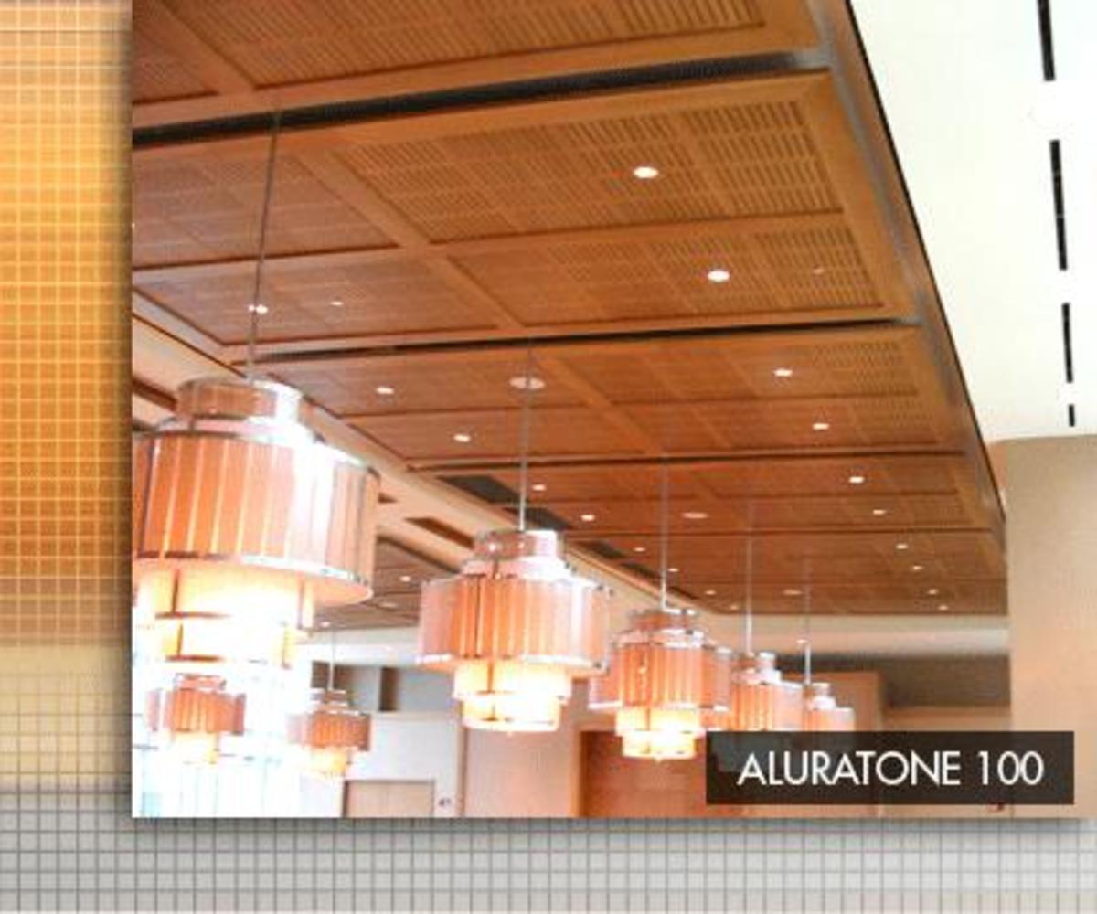 acoustical wood ceiling system